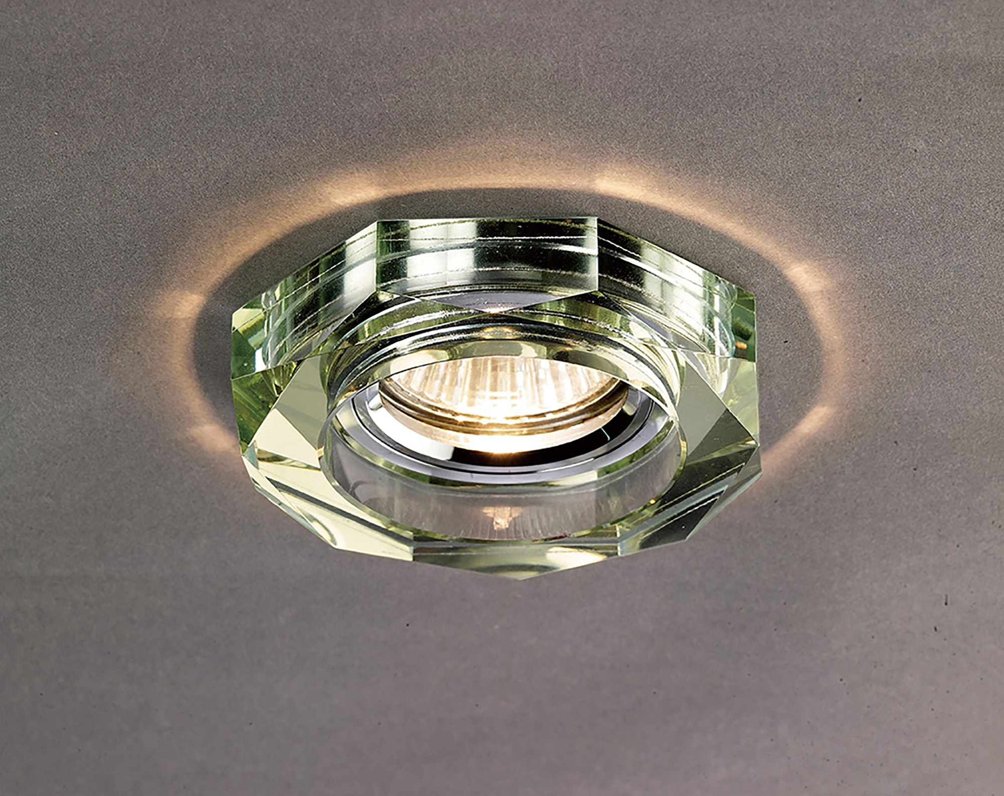 IL30823WI  Crystal Downlight Deep Octagonal Rim Only White Wine